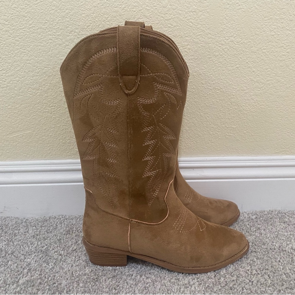 Charlotte Russe Brown Western Boots 9 M